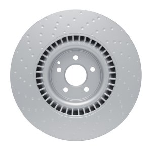 Mercedes-Benz S63 AMG Brake Rotor (1) - Front - R1 Concepts - Carbon Alloy GeoMET Dimpled - `07-`14